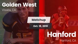 Matchup: Golden West High vs. Hanford  2018