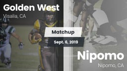 Matchup: Golden West High vs. Nipomo  2019
