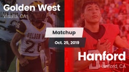 Matchup: Golden West High vs. Hanford  2019