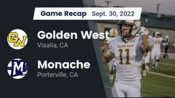 Recap: Golden West  vs. Monache  2022