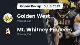 Recap: Golden West  vs. Mt. Whitney  Pioneers 2023