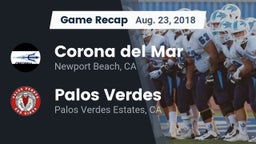 Recap: Corona del Mar  vs. Palos Verdes  2018