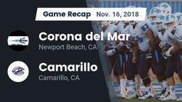 Recap: Corona del Mar  vs. Camarillo  2018
