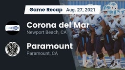 Recap: Corona del Mar  vs. Paramount  2021