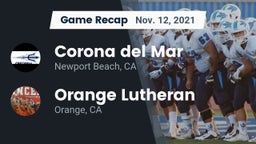 Recap: Corona del Mar  vs. Orange Lutheran  2021
