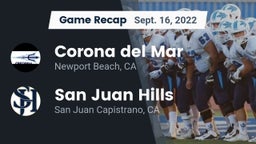Recap: Corona del Mar  vs. San Juan Hills  2022