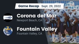Recap: Corona del Mar  vs. Fountain Valley  2022
