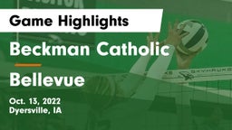 Beckman Catholic  vs Bellevue  Game Highlights - Oct. 13, 2022