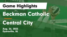 Beckman Catholic  vs Central City  Game Highlights - Aug. 26, 2023