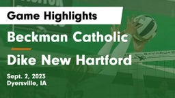 Beckman Catholic  vs **** New Hartford Game Highlights - Sept. 2, 2023