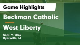 Beckman Catholic  vs West Liberty  Game Highlights - Sept. 9, 2023