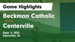 Beckman Catholic  vs Centerville  Game Highlights - Sept. 9, 2023