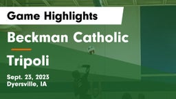 Beckman Catholic  vs Tripoli  Game Highlights - Sept. 23, 2023
