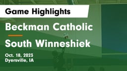 Beckman Catholic  vs South Winneshiek  Game Highlights - Oct. 18, 2023