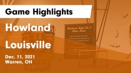 Howland  vs Louisville  Game Highlights - Dec. 11, 2021