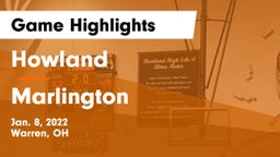 Howland  vs Marlington  Game Highlights - Jan. 8, 2022