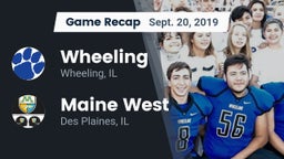 Recap: Wheeling  vs. Maine West  2019