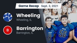 Recap: Wheeling  vs. Barrington  2021