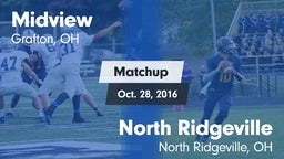 Matchup: Midview  vs. North Ridgeville  2016