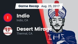 Recap: Indio  vs. Desert Mirage  2017