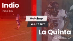 Matchup: Indio  vs. La Quinta  2017