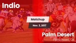 Matchup: Indio  vs. Palm Desert  2017