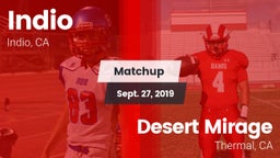 Matchup: Indio  vs. Desert Mirage  2019