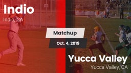 Matchup: Indio  vs. Yucca Valley  2019