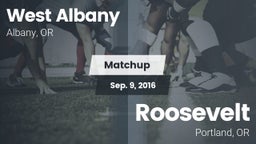 Matchup: West Albany High vs. Roosevelt  2016