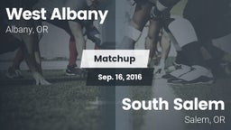 Matchup: West Albany High vs. South Salem  2016
