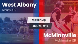 Matchup: West Albany High vs. McMinnville  2016