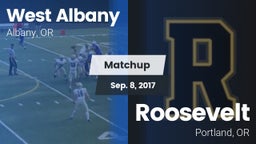 Matchup: West Albany High vs. Roosevelt  2017