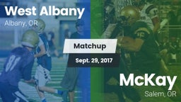 Matchup: West Albany High vs. McKay  2017