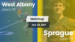 Matchup: West Albany High vs. Sprague  2017