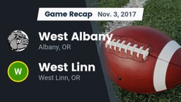 Recap: West Albany  vs. West Linn  2017