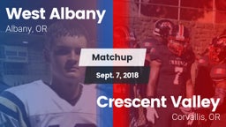 Matchup: West Albany High vs. Crescent Valley  2018
