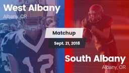 Matchup: West Albany High vs. South Albany  2018