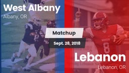 Matchup: West Albany High vs. Lebanon  2018