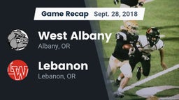 Recap: West Albany  vs. Lebanon  2018