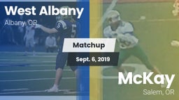 Matchup: West Albany High vs. McKay  2019
