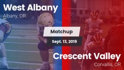 Matchup: West Albany High vs. Crescent Valley  2019