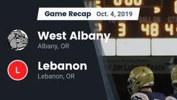 Recap: West Albany  vs. Lebanon  2019