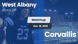 Matchup: West Albany High vs. Corvallis  2019