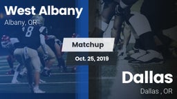 Matchup: West Albany High vs. Dallas  2019