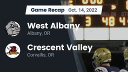 Recap: West Albany  vs. Crescent Valley  2022