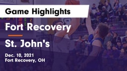 Fort Recovery  vs St. John's  Game Highlights - Dec. 10, 2021