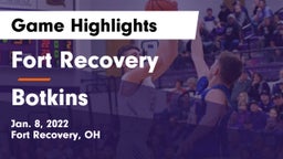 Fort Recovery  vs Botkins  Game Highlights - Jan. 8, 2022