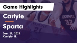 Carlyle  vs Sparta Game Highlights - Jan. 27, 2022