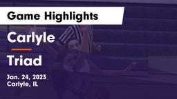 Carlyle  vs Triad  Game Highlights - Jan. 24, 2023