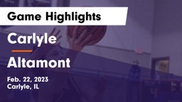 Carlyle  vs Altamont  Game Highlights - Feb. 22, 2023